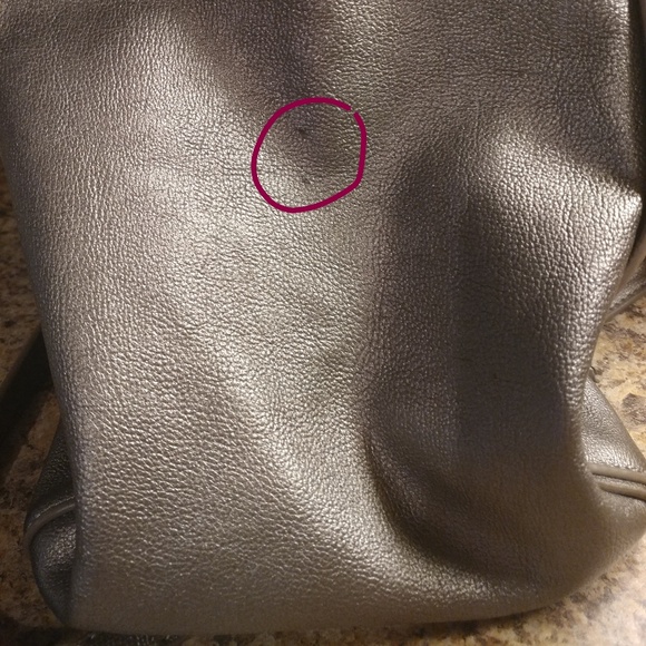 ((SOLD)) ๐Betsey Johnson Smell The Roses Metallic Tote Bag - Picture 7 of 8